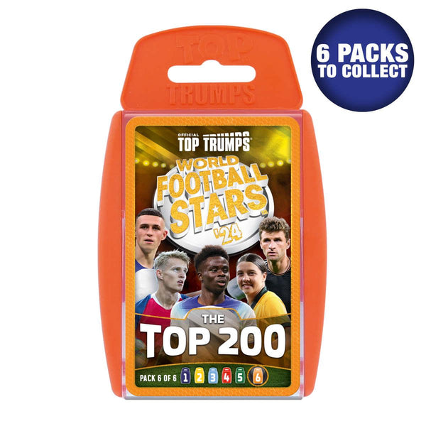 Top Trumps Top 200 Pack 6 World Football Stars