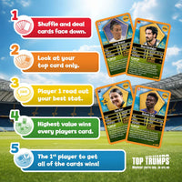 Top Trumps Top 200 Pack 6 World Football Stars