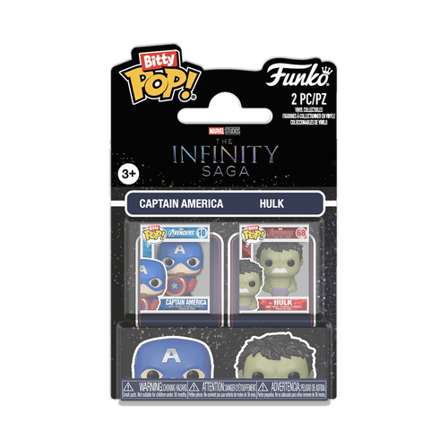 Bitty Pop! Captain America & Hulk 2-Pack