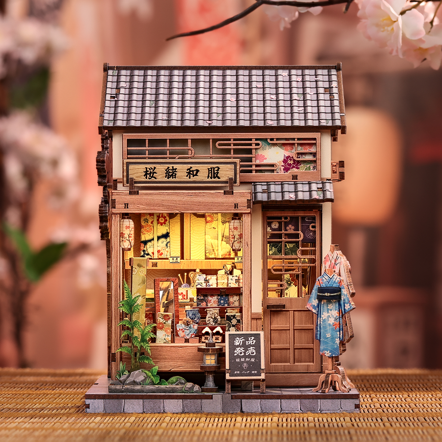 CuteBee DIY Miniature House Kit - Sakura o Kimono Shop (C223)