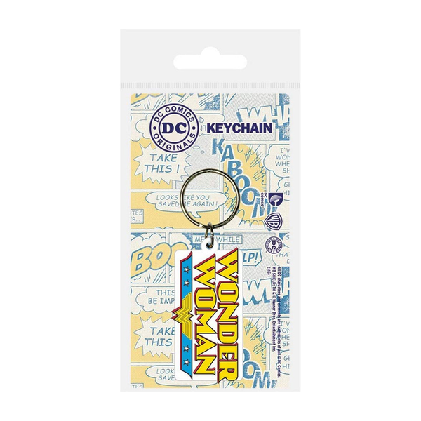 DC Comics (Wonder Woman Logo) PVC Keychain (on backing card)