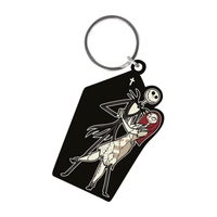 The Nightmare Before Christmas (Jack & Sally Coffin) PVC Keychain