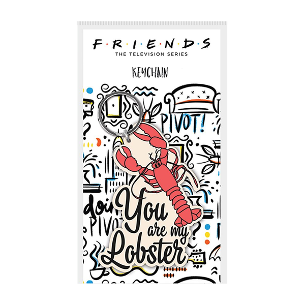 Friends (You Are My Lobster) PVC Keychain (on backing card)