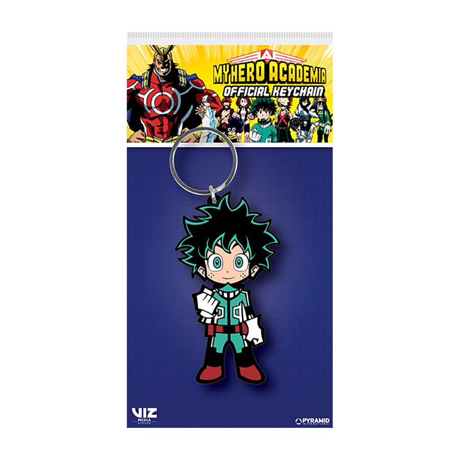 My Hero Academia (Deku) PVC Keychain (on backing card)