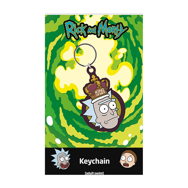 Rick And Morty (King Of S**t) PVC Keychain (on backing card)