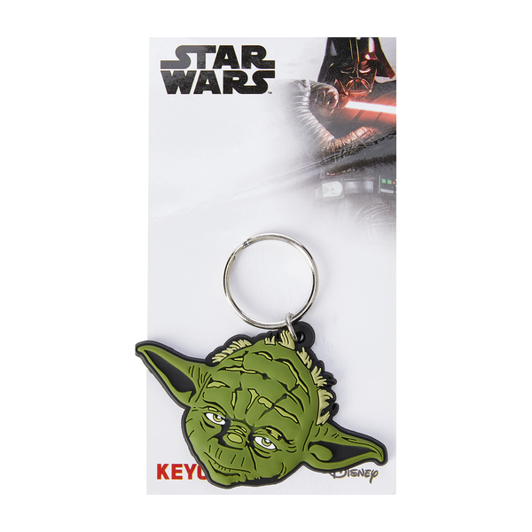 Star Wars (Yoda) PVC Keychain (on backing card)