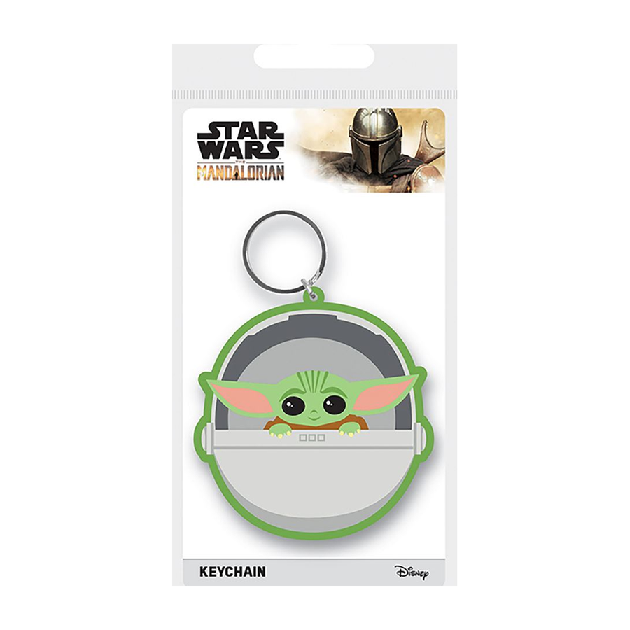 Star Wars: The Mandalorian (The Child) PVC Keychain (on backing card)
