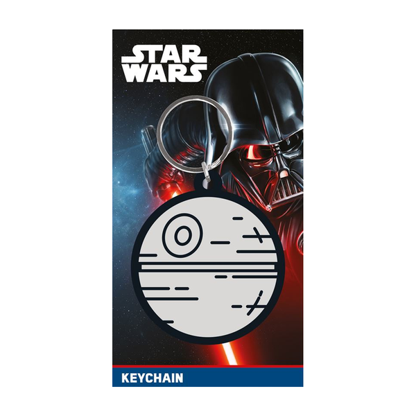 Star Wars (Death Star) PVC Keychain (on backing card)