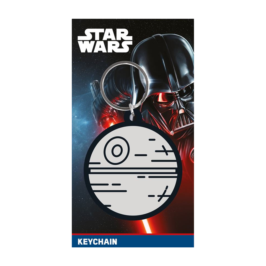 Star Wars (Death Star) PVC Keychain (on backing card)