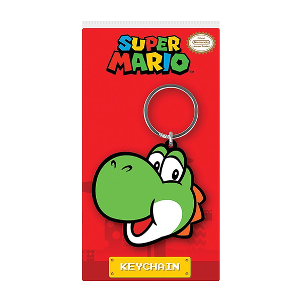 Super Mario (Yoshi) PVC Keychain (on backing card)