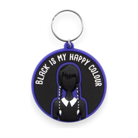 Wednesday (Black Is My Happy Colour) PVC Keychain