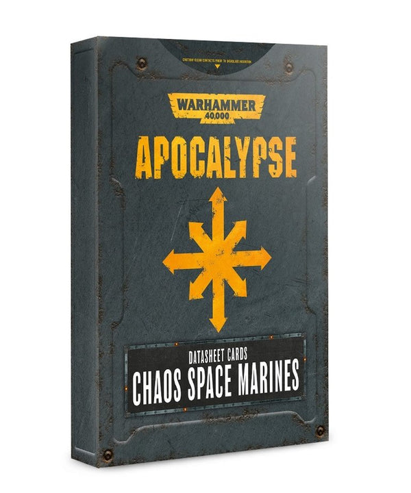 Warhammer 40k: Apocalypse - Datasheet Cards: Chaos Space Marines (English)