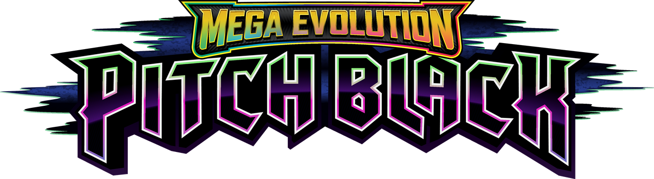 Pokémon Trading Card Game Mega Evolution Pitch Black set logo (The Pokémon Company)